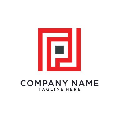 Initial letter P vector logo design template. P logo, P icon, P initial