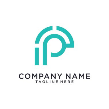 Initial letter P vector logo design template. P logo, P icon, P initial