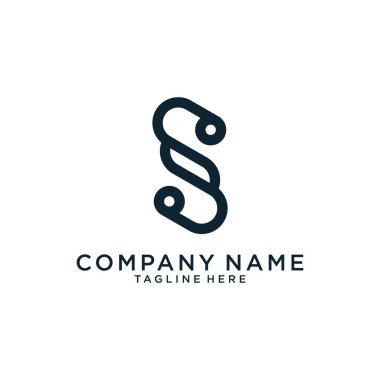 Initial letter S vector logo design template.