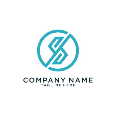 Initial letter S vector logo design template.