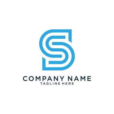 Initial letter S vector logo design template.