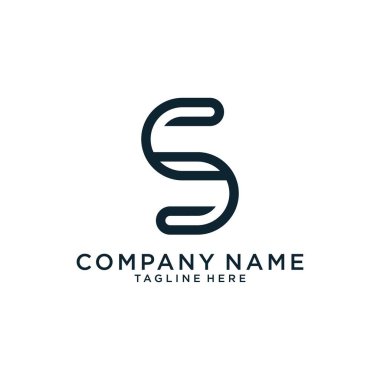 Initial letter S vector logo design template.