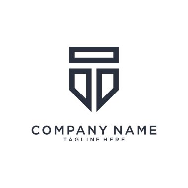 T initial letter logo design template vector.