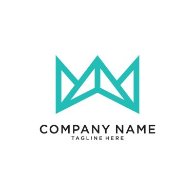 Initial W letter logo design vector template.