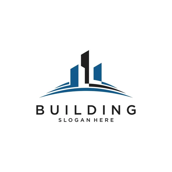 Building Idea Vector Logo Design Template Real Estate Logo Vector — Image vectorielle