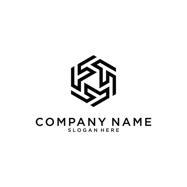 Initial Letter Logotype Company Name Logo Vector Business Company Identity — Stock Vector