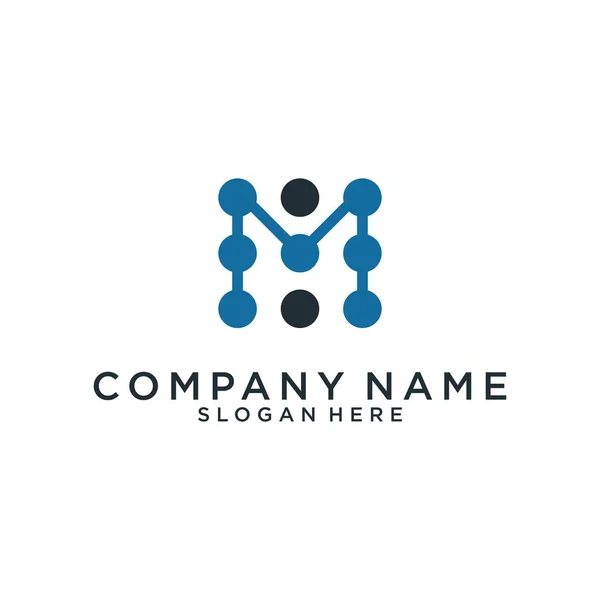 Initial Letter Icon Logo Design Concept Logo Vector Business Company — Image vectorielle