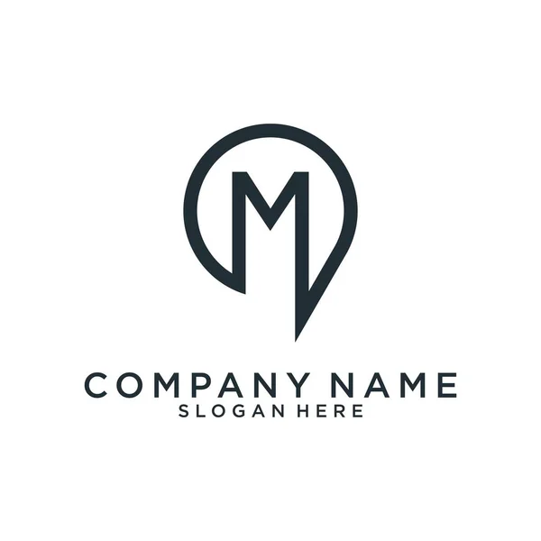 Initial Letter Icon Logo Design Concept Logo Vector Business Company — Stock Vector