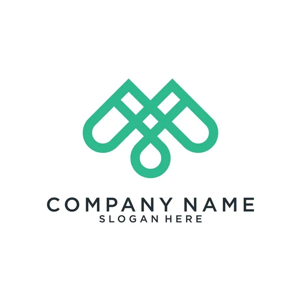 Initial Letter Icon Logo Design Concept Logo Vector Business Company — Image vectorielle