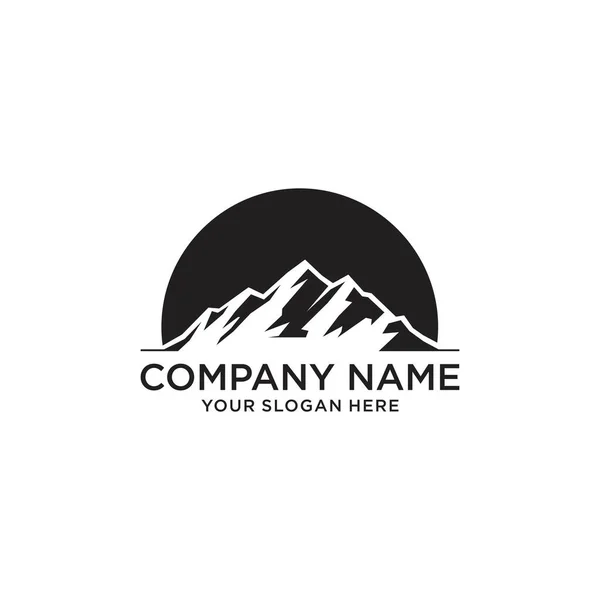 Mountain Vector Logo Design Template Mountain Logo Mountain Symbol Mountain — Vector de stock