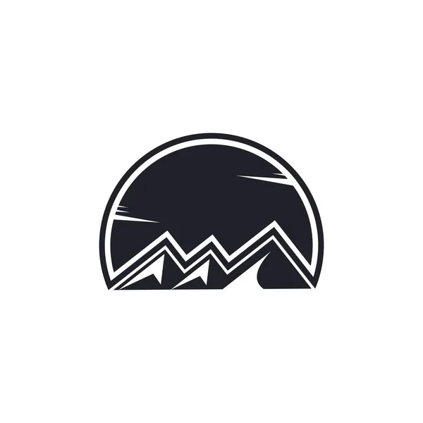 Mountain Vector Logo Design Template Mountain Logo Mountain Symbol Mountain — Vetor de Stock