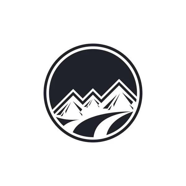 Mountain Vector Logo Design Template Mountain Logo Mountain Symbol Mountain — Vetor de Stock