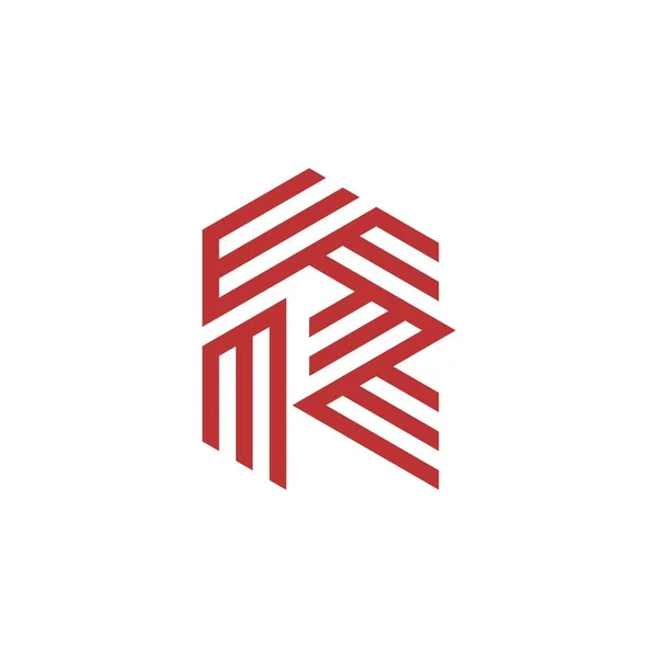 Начальное Письмо Абстрактный Векторный Шаблон Логотипа Логотип Технологии Значков — стоковый вектор
