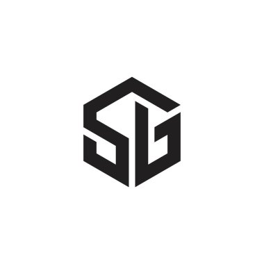 SG or GS letter logo design vector.