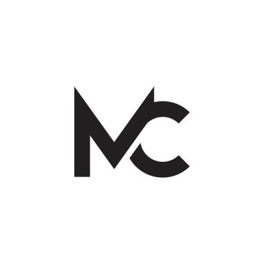 MC or CM letter logo design.