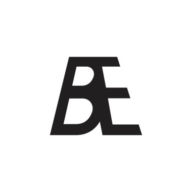 BE or EB initial letter logo design vector.
