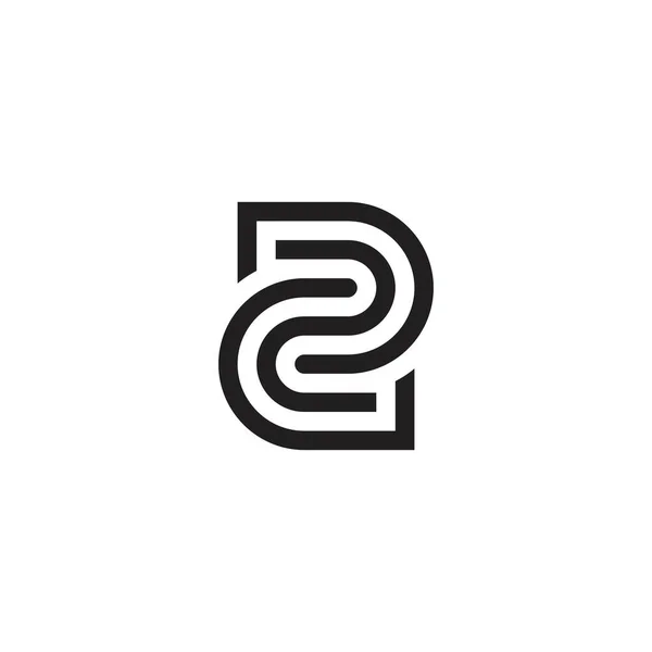 Letter Monogram Logo Design Vector — 스톡 벡터