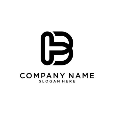 B letter logo design concept. Creative and Minimalist Letter BB Logo Design with water wave concept.