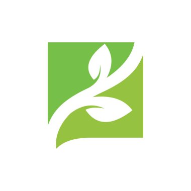 Tree leaf vector logo design symbol on white background. logo leaf.