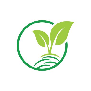 Tree leaf vector logo design symbol on white background. logo leaf.