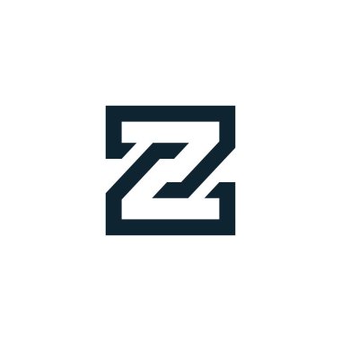 Letter Z or ZZ monogram logo design vector