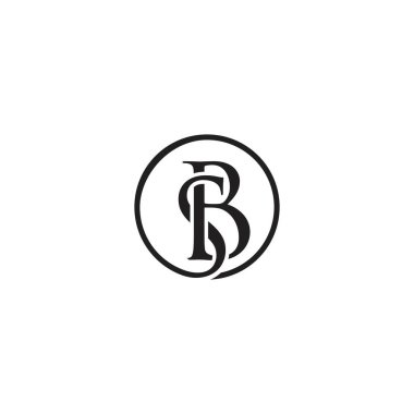 SB or BS letter logo design vector.