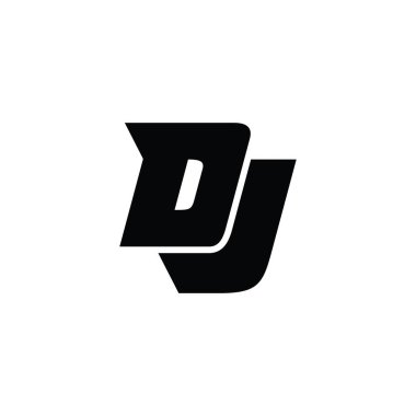 DJ or JD initial letter logo design vector.