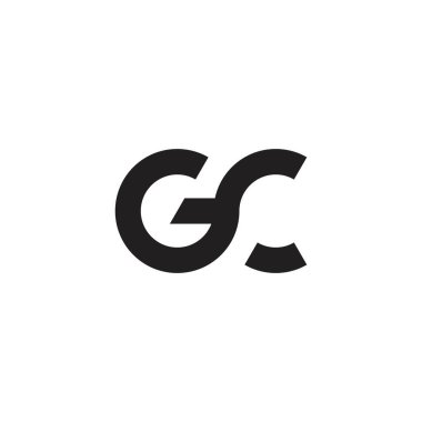 GC or CG initial letter logo design vector.