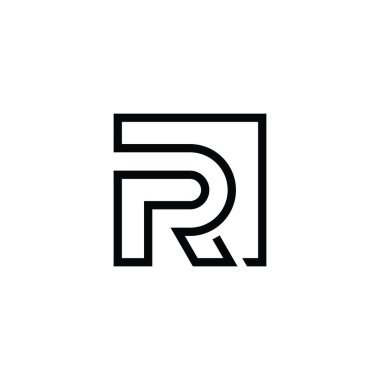 Initial letter R vector logo design concept
