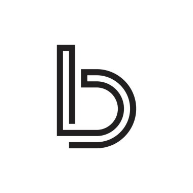 B or BB initial letter logo design concept.