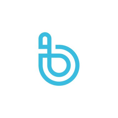 B or BB initial letter logo design concept