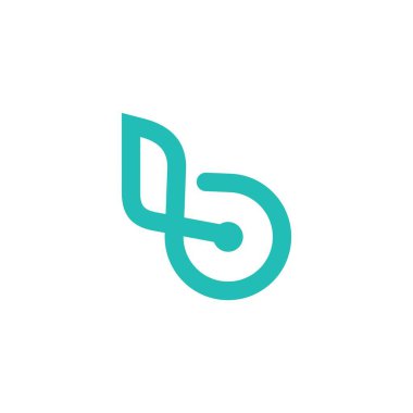 B or BB initial letter logo design concept