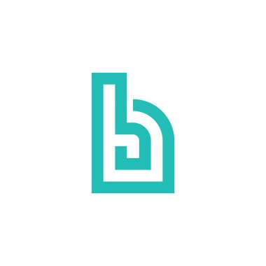 B or BB initial letter logo design vector.