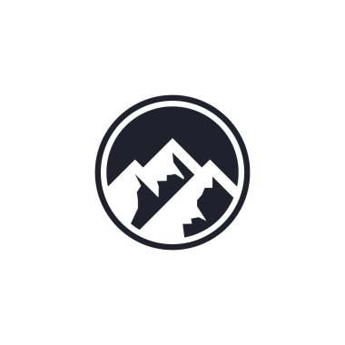 Mountain vector logo design template. Mountain logo. Mountain symbol.Mountain illustration