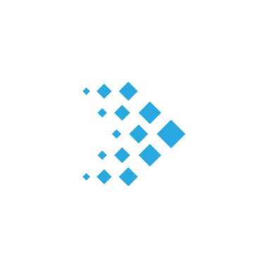 Letter D logo technology vector logo design.