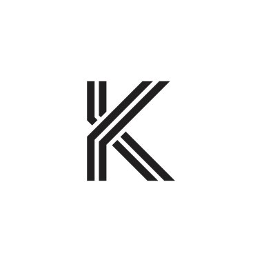 Initial K letter Logo design vector concept.