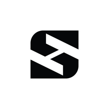 SH or HS Initial letter logo design monogram