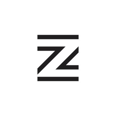 Letter Z or ZZ monogram logo design vector