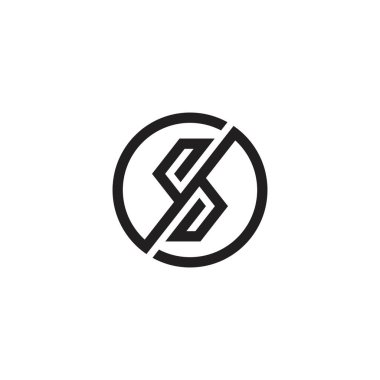 S or SS initial letter logo design vector.