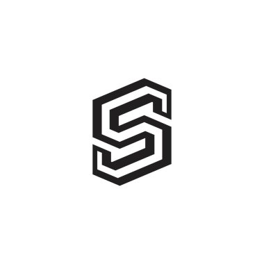 S or SS initial letter logo design vector.