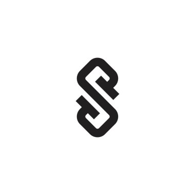 S or SS initial letter logo design vector.