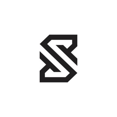 S or SS initial letter logo design vector.