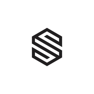 S or SS initial letter logo design vector.
