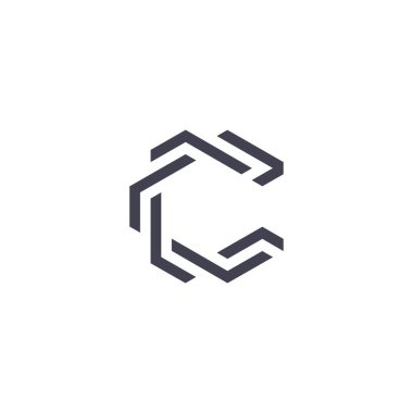 Initial letter C vector logo design concept.
