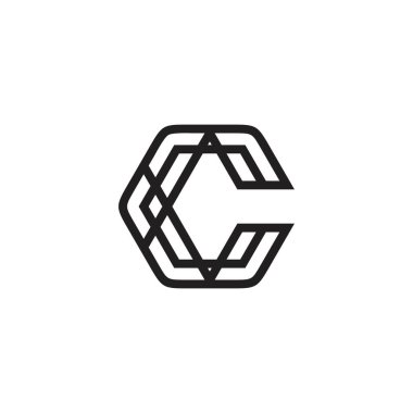 Initial letter C vector logo design concept.