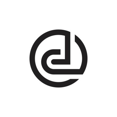 Initial letter D logo design vector template.