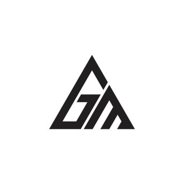 GM or MG initial letter logo design vector