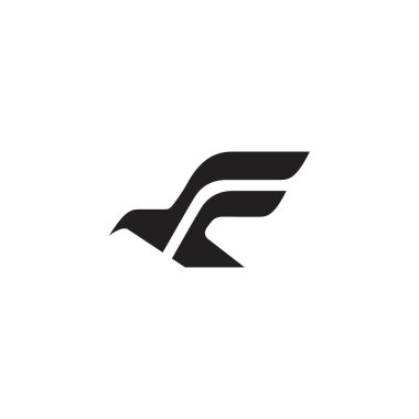 Letter F eagle vector logo design concept.