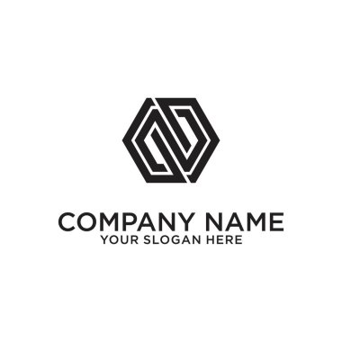 Letter N or NN monogram logo design vector.