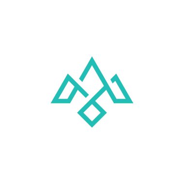 M or MM initial letter logo design vector.